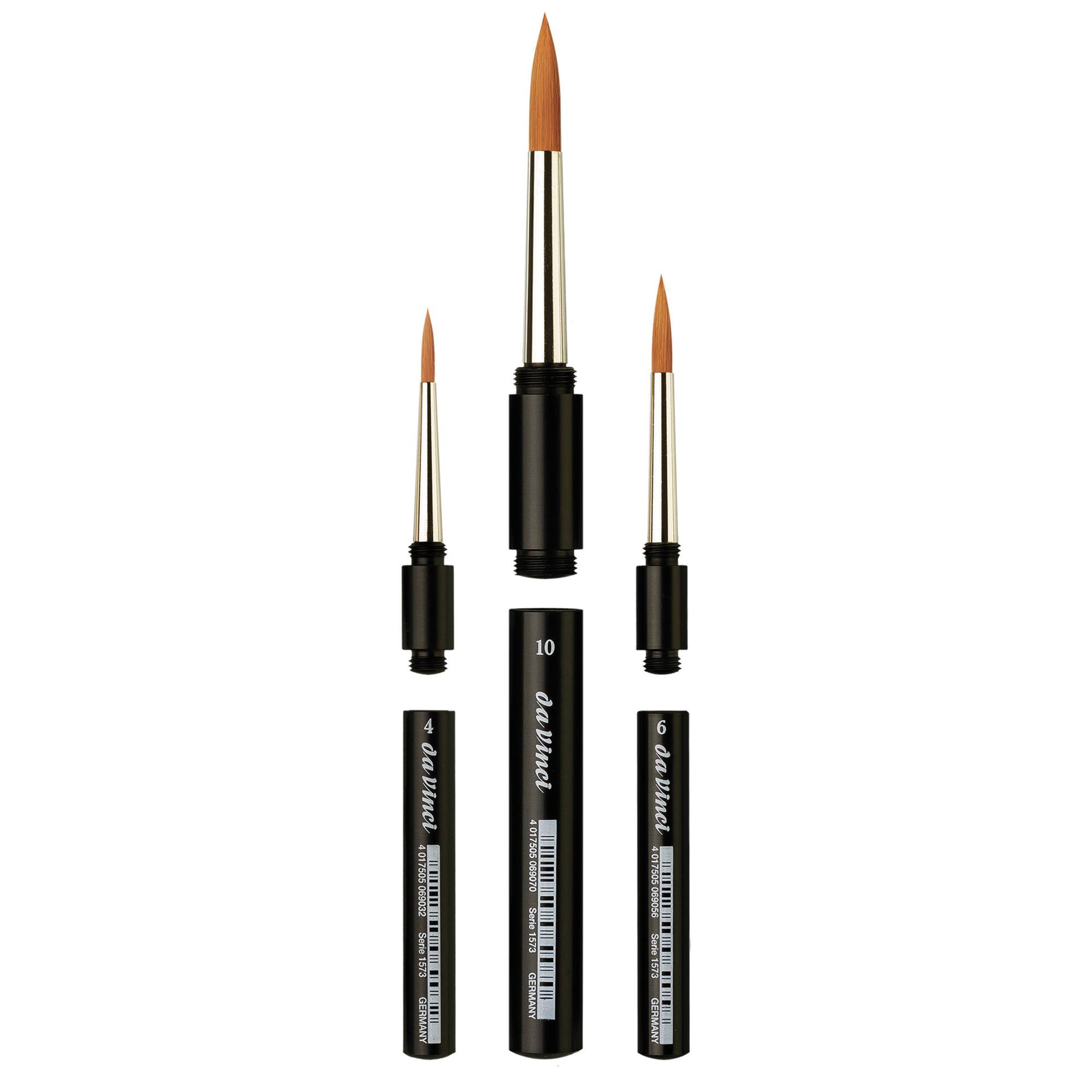 da Vinci COSMOTOP-SPIN Series 1573 3 Piece Round Brush Set
